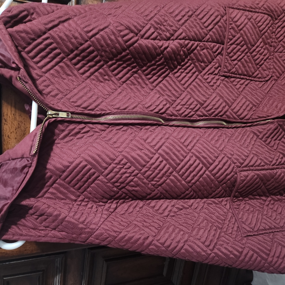Quilted Burgundy Jacket